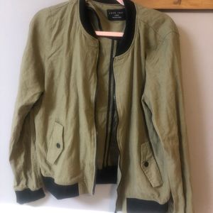 New green bomber jacket